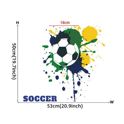 World Soccer Football Game Falimatrica nappali hálószobához otthoni dekorációs falmatricák gyerekszoba falfestményei tapéta dekoráció PVC