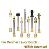 1/4" rýchlospojka pre predlžovaciu pištoľ na tlakový čistič s adaptérom trysky pre Kärcher, Lavor, Interskol, Bosch, Nilfisk a automobilový sprej