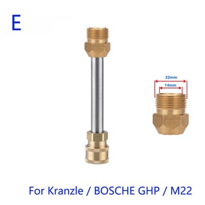 1/4" rýchlospojka pre predlžovaciu pištoľ na tlakový čistič s adaptérom trysky pre Kärcher, Lavor, Interskol, Bosch, Nilfisk a automobilový sprej