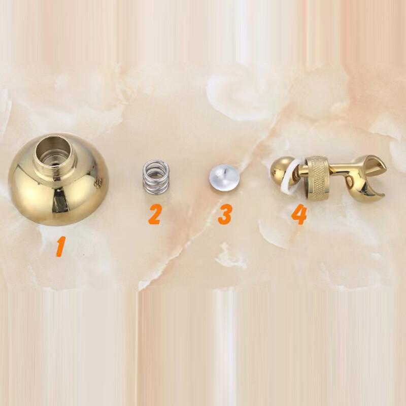 Kroomitud ja mustaga kaetud täismessingist dušihoidik Seinale kinnitatav käsidušihoidiku kronstein