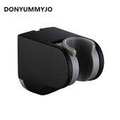 DONYUMMYJO 1vnt. Aukštos kokybės juodas/padengtas dušo galvutės laikiklio pagrindas fiksuota sėdynė, nešiojamasis antgalis, reguliuojamas tvirtinimas prie sienos
