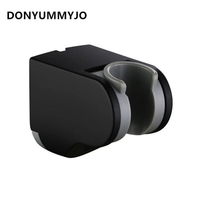 DONYUMMYJO 1vnt. Aukštos kokybės juodas/padengtas dušo galvutės laikiklio pagrindas fiksuota sėdynė, nešiojamasis antgalis, reguliuojamas tvirtinimas prie sienos