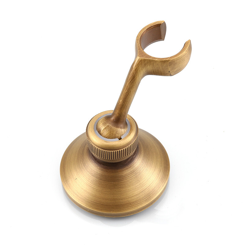 Retro antikvarinis žalvarinis vonios kambario rankinis dušo galvutės laikiklis Vonios kambario aparatūros priedas prie sienos tvirtinamas dušo kabliukas