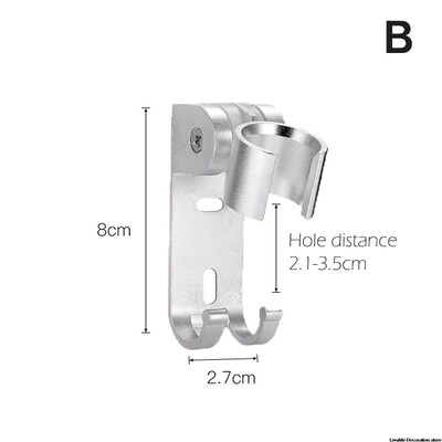 Aliuminis dušo pagrindo laikiklis Reguliuojamas sieninis gelis montuojamas dušo galvos stovo laikiklis Nerūdijantis galvos atramos laikiklis Vonios tvirtinimas
