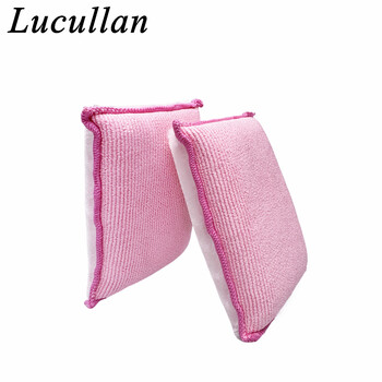 Lucullan Pink Scrub Ninja Interior Scrubbing Sponge (5”x3.5”) По-голяма и по-дебела за по-добро почистване