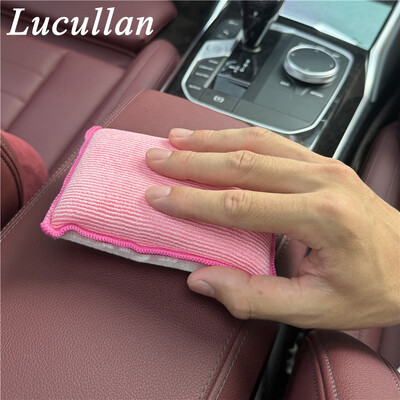 Lucullan Pink Scrub Ninja Σφουγγάρι τριψίματος εσωτερικού χώρου (5"x3,5") Μεγαλύτερο και παχύτερο για καλύτερο καθαρισμό