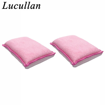 Lucullan Pink Scrub Ninja čistiaca špongia do interiéru (5”x3,5”), väčšia a hrubšia pre lepšie čistenie