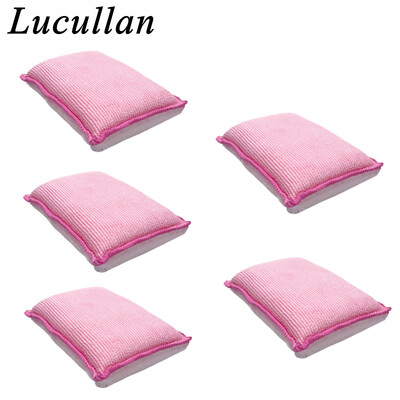 Lucullan Pink Scrub Ninja čistiaca špongia do interiéru (5”x3,5”), väčšia a hrubšia pre lepšie čistenie