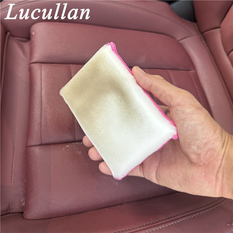 Lucullan Pink Scrub Ninja čistiaca špongia do interiéru (5”x3,5”), väčšia a hrubšia pre lepšie čistenie