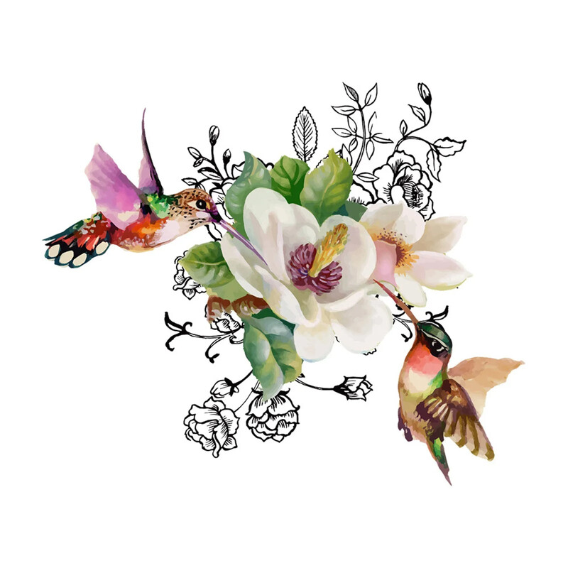 Стикер Баня Тоалетна Декор Шкаф за хол Декорация на дома Стикери Разкрасяване Самозалепващ стенопис Цветя и растения E14