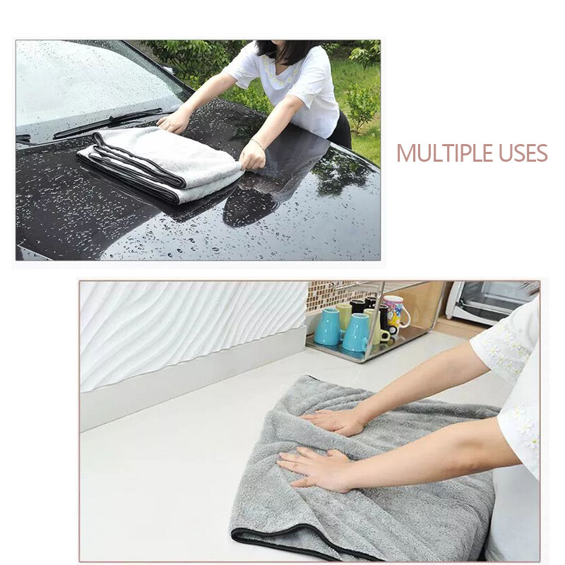 Prosop din microfibră Accesorii pentru spălătorie auto 100X40cm Lavetă de curățare auto cu absorbție superioară Prosop auto din microfibră premium Uscare o singură dată