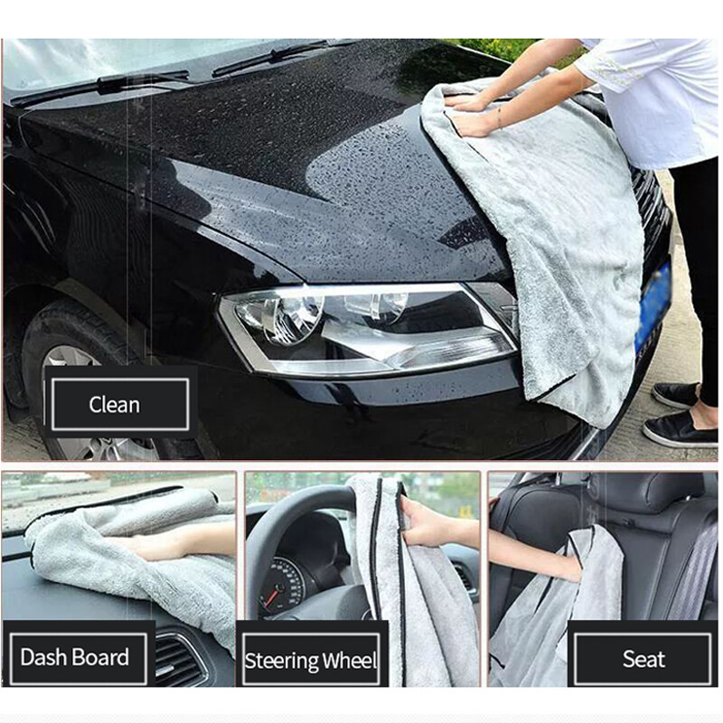 Prosop din microfibră Accesorii pentru spălătorie auto 100X40cm Lavetă de curățare auto cu absorbție superioară Prosop auto din microfibră premium Uscare o singură dată