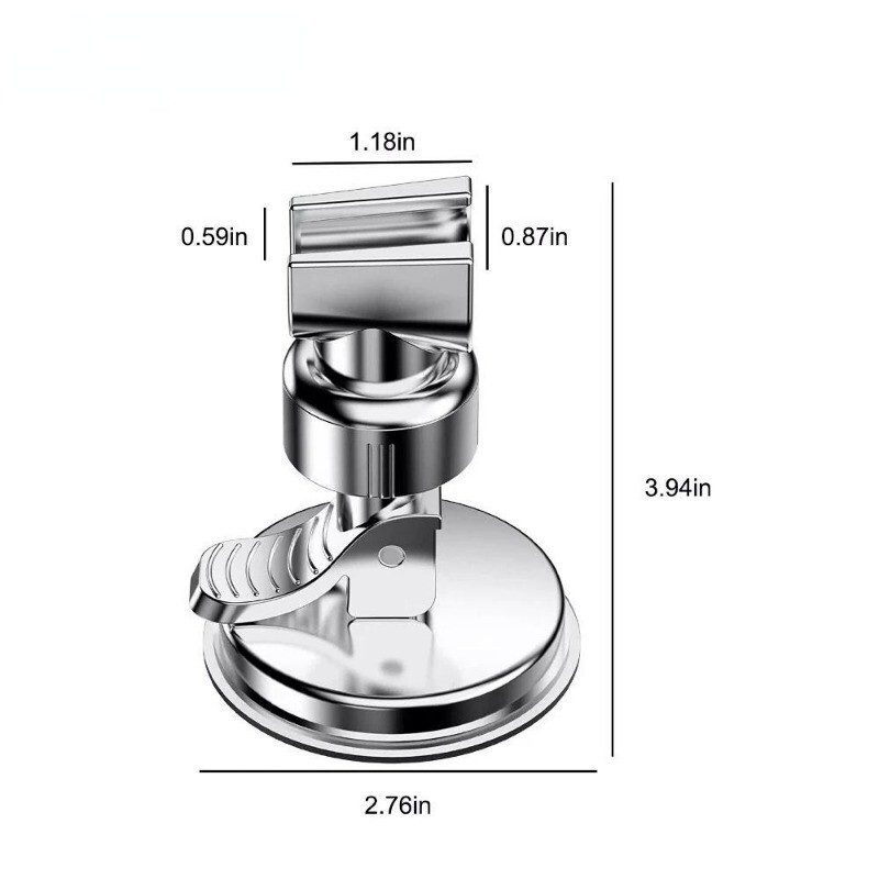 Universalus reguliuojamas rankinio dušo laikiklio siurbimo puodelio laikiklis Visiškai padengtas dušo bėgio galvutės laikiklis Vonios kambario laikiklis Stabilus sukimasis
