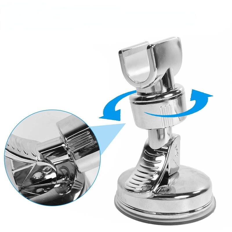 Universalus reguliuojamas rankinio dušo laikiklio siurbimo puodelio laikiklis Visiškai padengtas dušo bėgio galvutės laikiklis Vonios kambario laikiklis Stabilus sukimasis