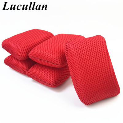 Lucullan 3 színű mikroszálas szivacs autómosáshoz Ultra puha hálós szivacsok a szennyezett üvegfesték tisztítására