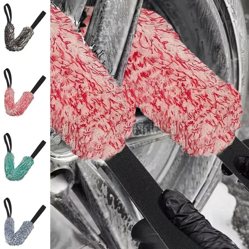 Prosop pentru spălarea roților de mașină Anvelope pentru automobile Prosop pentru ștergere Butuc de roată Carpă de curățare Curea lungă Anvelope Detaliere Prosop pentru întreținere auto