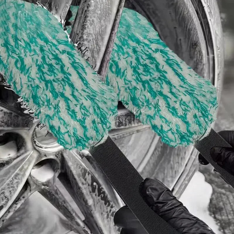 Prosop pentru spălarea roților de mașină Anvelope pentru automobile Prosop pentru ștergere Butuc de roată Carpă de curățare Curea lungă Anvelope Detaliere Prosop pentru întreținere auto