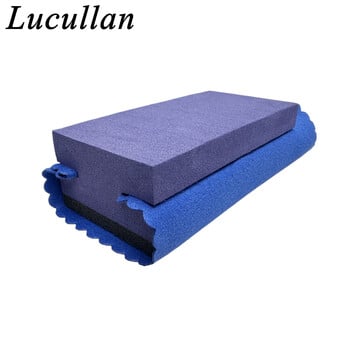 Lucullan Purple Ceramic Coating Applicator with Dark Blue Suede Clothes Perfect Kit for Car Ceramic Coating