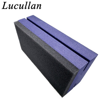 Lucullan Purple Ceramic Coating Applicator with Dark Blue Suede Clothes Perfect Kit for Car Ceramic Coating