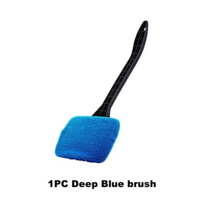 Autó ablaktisztító kefe készlet Szélvédő mikroszálas tisztító mosóeszköz belső belső autós üvegtörlő hosszú nyelű autós csatlakozással