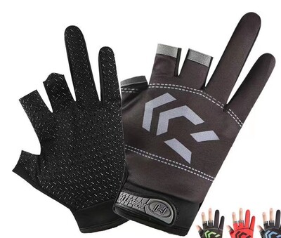 Ribolov Takeout Express Three Fingers Bare Fingers Muške i ženske rukavice Ice Silk Touch Screen Sportske biciklističke rukavice