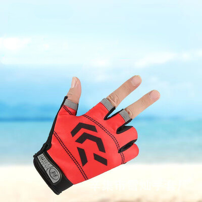 Ribolov Takeout Express Three Fingers Bare Fingers Muške i ženske rukavice Ice Silk Touch Screen Sportske biciklističke rukavice