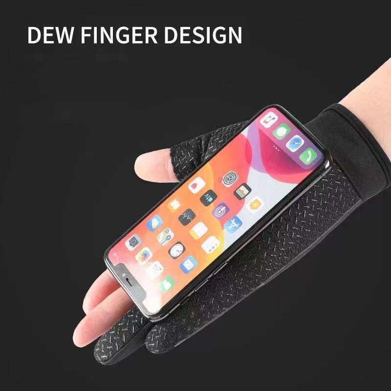Ribolov Takeout Express Three Fingers Bare Fingers Muške i ženske rukavice Ice Silk Touch Screen Sportske biciklističke rukavice