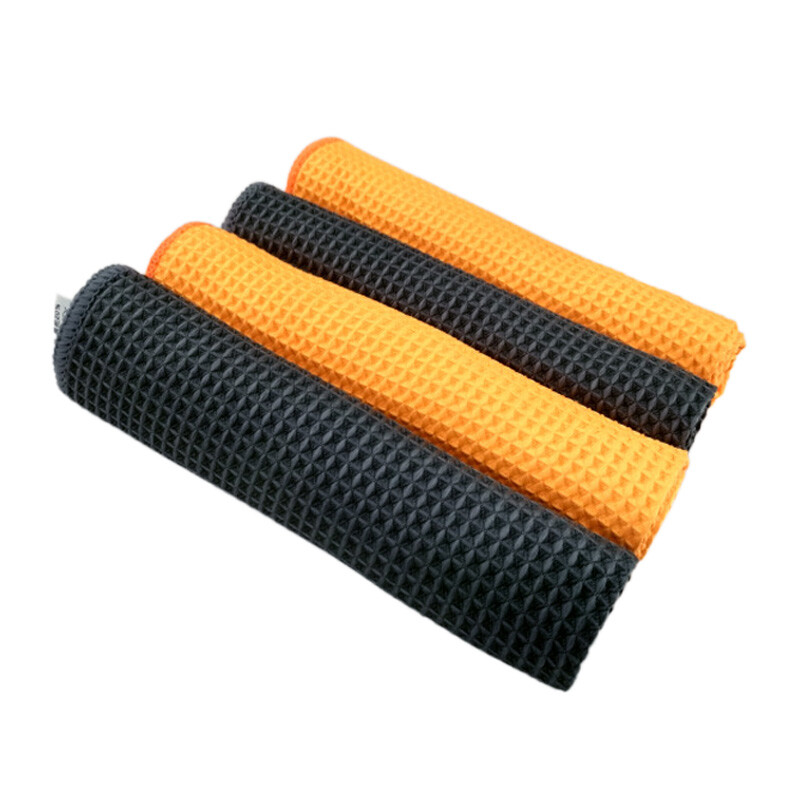 2 db/tétel autómosó törülköző üvegtisztító víz szárító mikroszálas részletező gofriszövésű ablaktisztítás 40*40cm-es