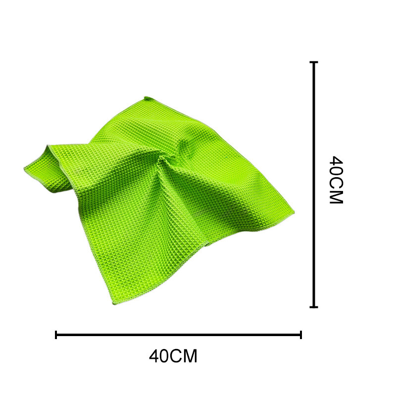 2 db/tétel autómosó törülköző üvegtisztító víz szárító mikroszálas részletező gofriszövésű ablaktisztítás 40*40cm-es
