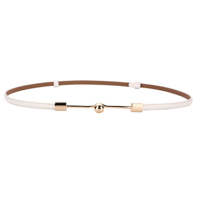 Ženski remen jednostavan i moderan, fina ukrasna haljina od prave kože svestrani i moderni ženski tanki remeni od kravlje kože