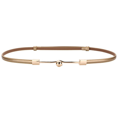 Ženski remen jednostavan i moderan, fina ukrasna haljina od prave kože svestrani i moderni ženski tanki remeni od kravlje kože