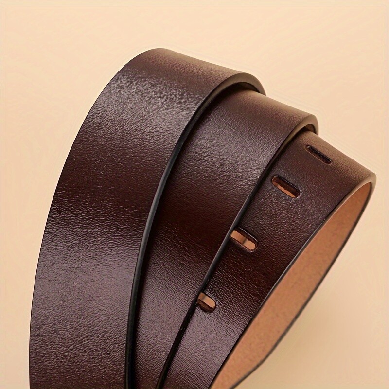 Cureaua de afaceri pentru bărbați din piele Curele de rochie din piele de epocă clasică, blugi, curea ajustabilă, neagră, maro, autentică, cu cataramă cu țevi