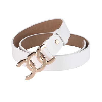 Új divat női öv arany/ezüst csatos övek fekete valódi bőr öv divat ruha nadrág farmer övek női