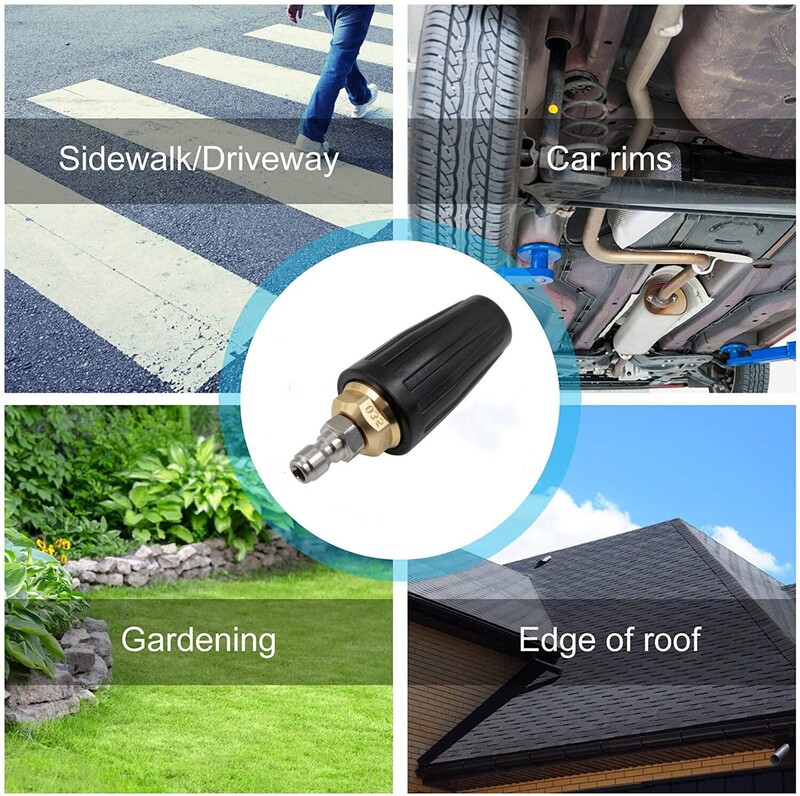 4000 PSI forgó turbófúvókás permetező nyomáshoz 1/4" gyorscsatlakozóval 025 030 035 040 vízsugár