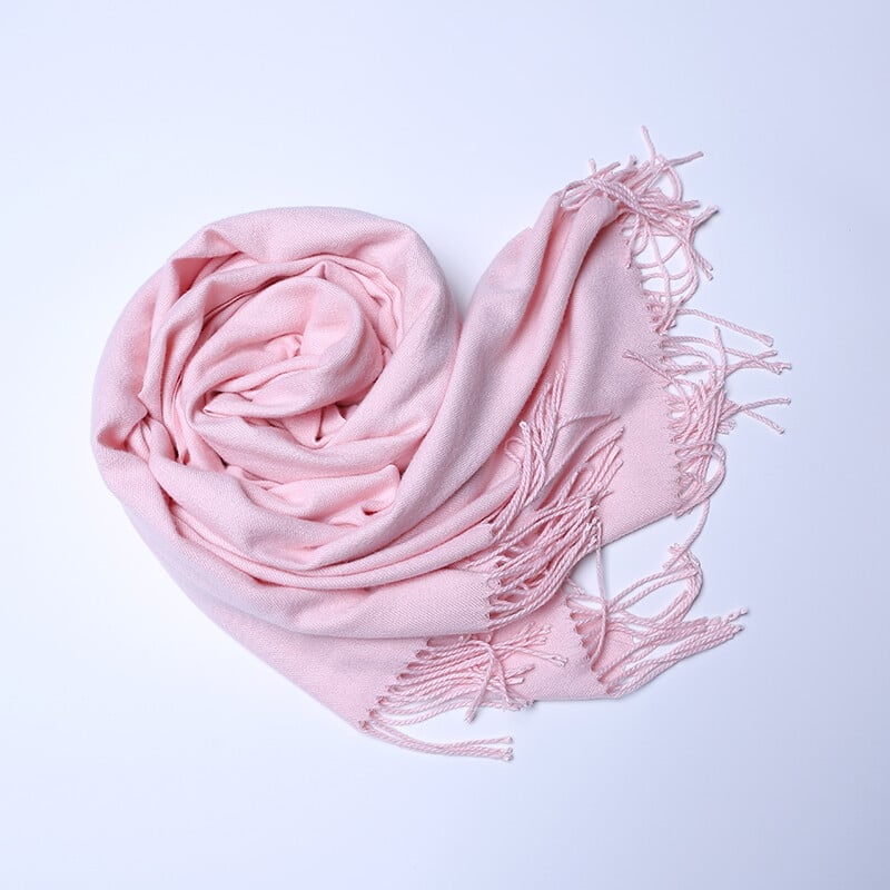 Eșarfă de cașmir de culoare violet pentru femei, cu ciucuri, eșarfă caldă de iarnă pentru femei, de înaltă calitate, pentru petrecere în aer liber, șal mare