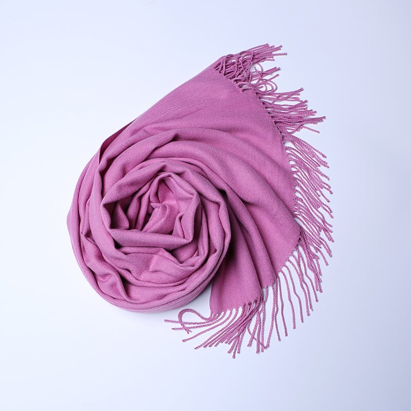 Eșarfă de cașmir de culoare violet pentru femei, cu ciucuri, eșarfă caldă de iarnă pentru femei, de înaltă calitate, pentru petrecere în aer liber, șal mare