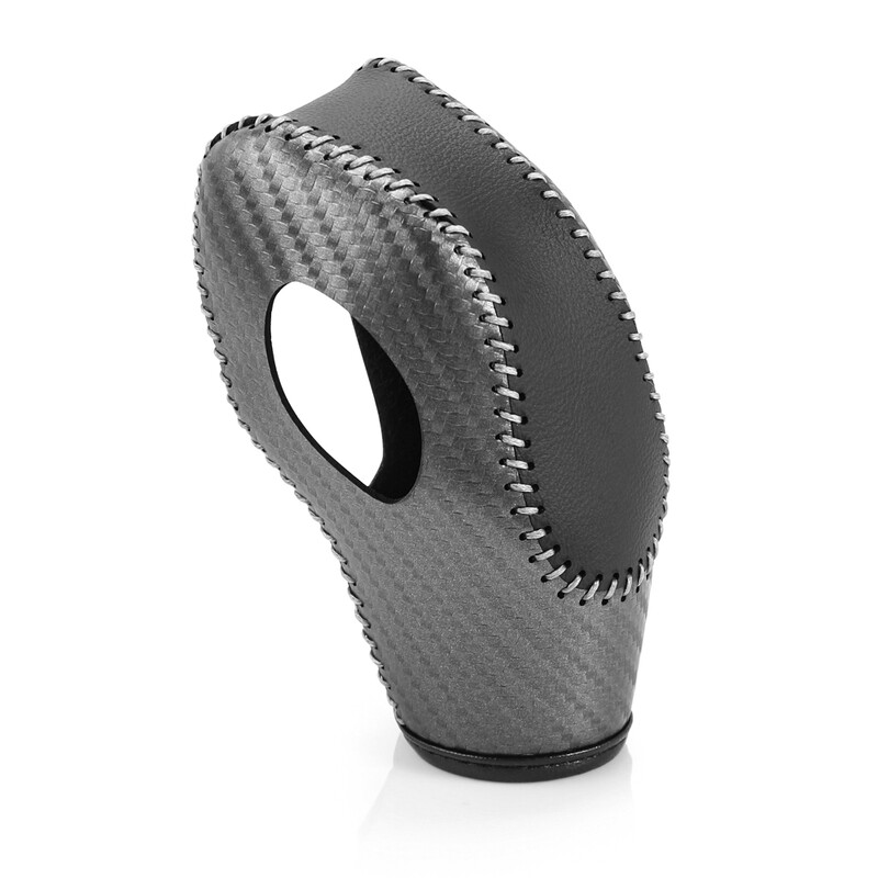 Automobilio PU odinė anglies pluošto pavarų perjungimo rankenėlės dangtelis, skirtas Ford EcoSport Escape Fusion C-Max Energi Wagon Fiesta Focus Transit Van