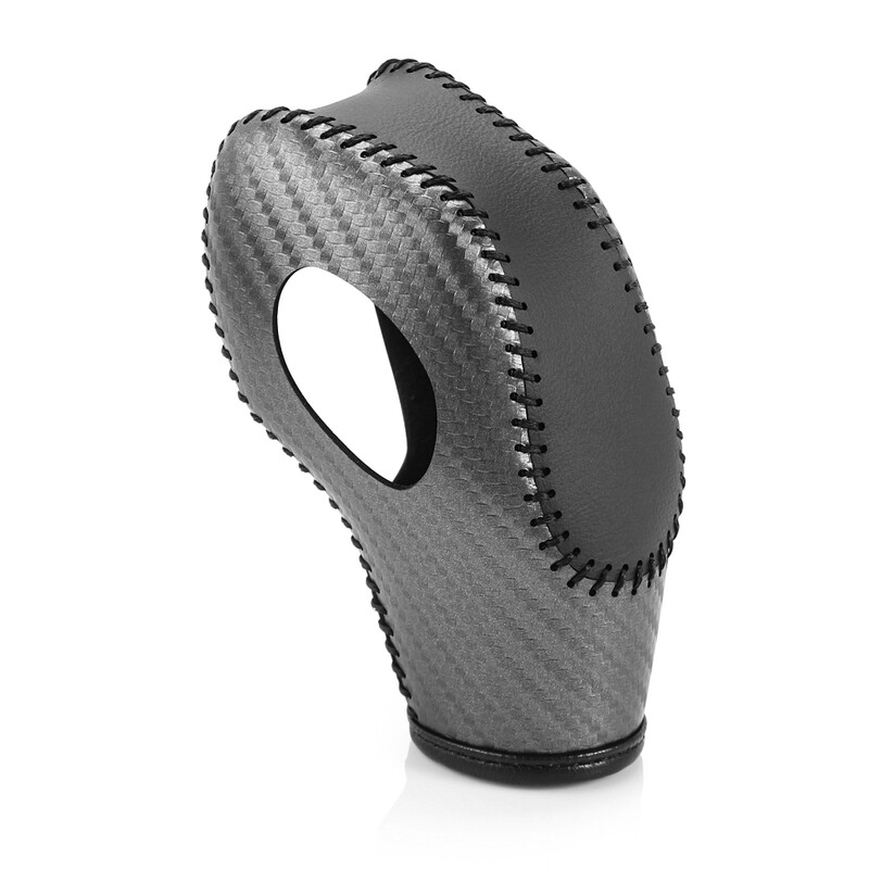 Automobilio PU odinė anglies pluošto pavarų perjungimo rankenėlės dangtelis, skirtas Ford EcoSport Escape Fusion C-Max Energi Wagon Fiesta Focus Transit Van