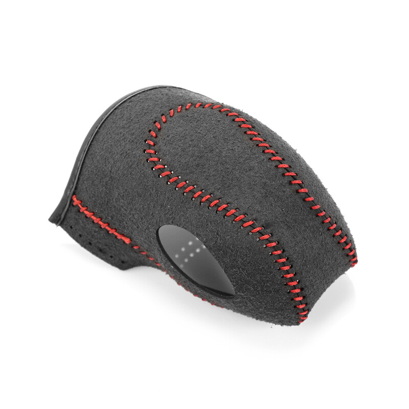 Automobilio PU odinė anglies pluošto pavarų perjungimo rankenėlės dangtelis, skirtas Ford EcoSport Escape Fusion C-Max Energi Wagon Fiesta Focus Transit Van