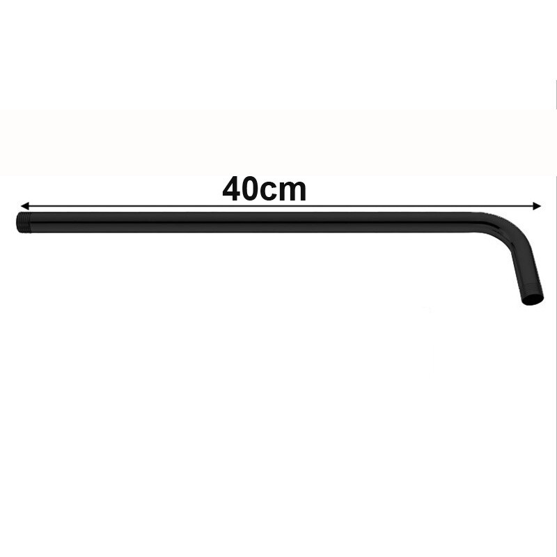 Nerūdijančio plieno dušo aksesuarai Matinis juodas sieninis Vonios kambario dušo rankena Chuveiro