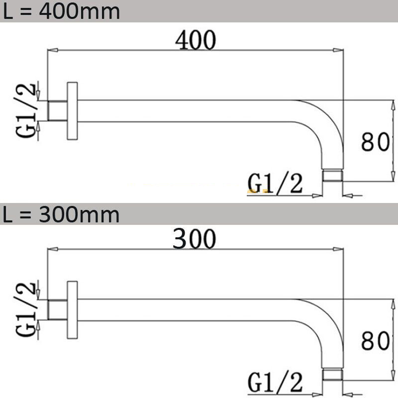 Nerūdijančio plieno dušo aksesuarai Matinis juodas sieninis Vonios kambario dušo rankena Chuveiro
