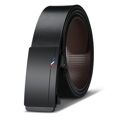 Meeste nahast rihmad Mood Automaatne Lukk Cowskin Meeste Vööd Luksuslik Disainer Must Vöö 105-160cm Suures suuruses teksarihm