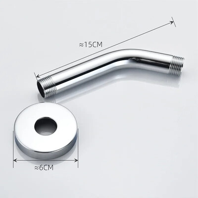 Vonios lietaus vandenį taupantis prailginimas dušo svirties sienoje montuojamas nerūdijančio plieno G1/2 vandens įleidimo vamzdžiai maišytuvo atsarginės dalys