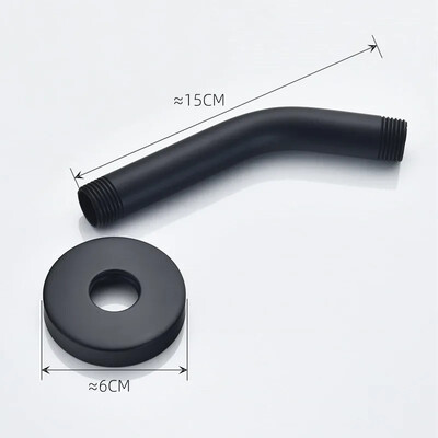 Vonios lietaus vandenį taupantis prailginimas dušo svirties sienoje montuojamas nerūdijančio plieno G1/2 vandens įleidimo vamzdžiai maišytuvo atsarginės dalys