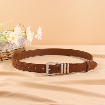 Moteriški odiniai juodi platus diržas, metalinis kvadratinis segtukas, reguliuojama juosmens juosta Madingi moteriški džinsų diržai