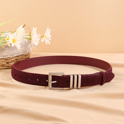 Moteriški odiniai juodi platus diržas, metalinis kvadratinis segtukas, reguliuojama juosmens juosta Madingi moteriški džinsų diržai