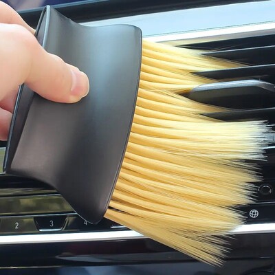 1 PCSDdulkių šalinimo šepetys Oro kondicionavimo išleidimo anga automobilių plovimo dulkių surinkėjas Didelis šepetys su gero elastingumo valymo priedais