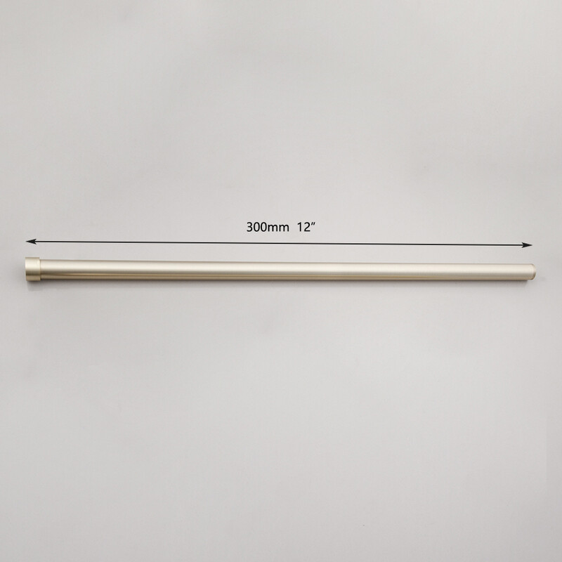 ZAPPO prailginimo vamzdžio prailginimo vamzdis dušo strypo strypas, montuojamas ant sienos, matinis juodas 303 mm nerūdijančio plieno vamzdis dušo maišytuvui