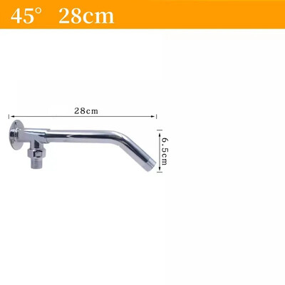 19–52 cm dušo galvutės prailginimo rankena, montuojama ant sienos