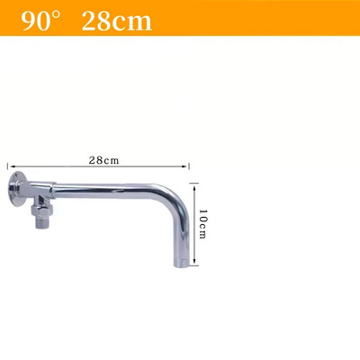 19-52 cm dušipea pikendusvars Seinale kinnitatav roostevabast terasest vihmapikenduse toru toru dušihoidiku alus Vannitoa tarvikud